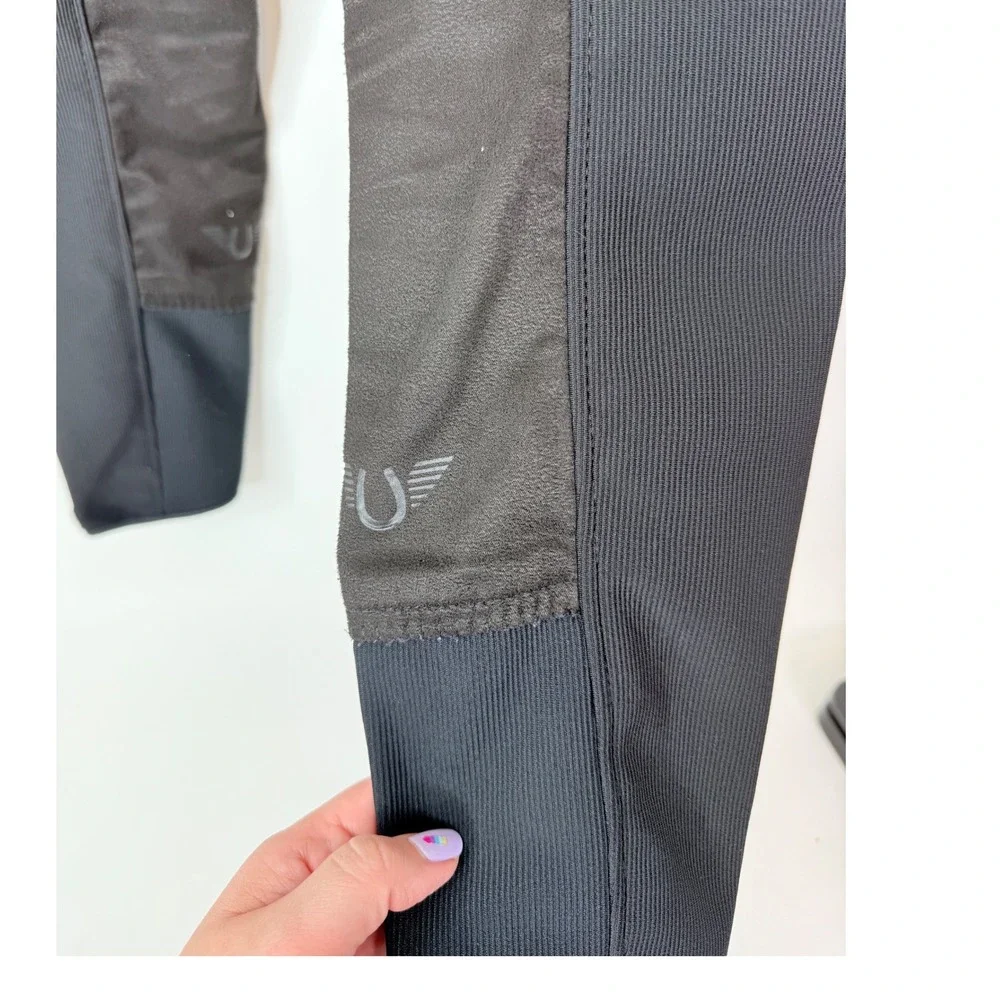 Tuff Rider Breeches Women's 30 Riding Pants Ribbed Equestrian Black - Picture 5 of 10